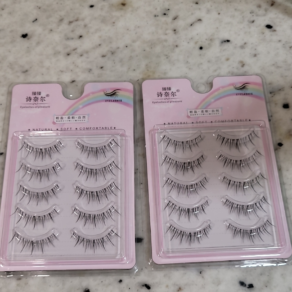 Eyelashes 2 Sets Black Starburst